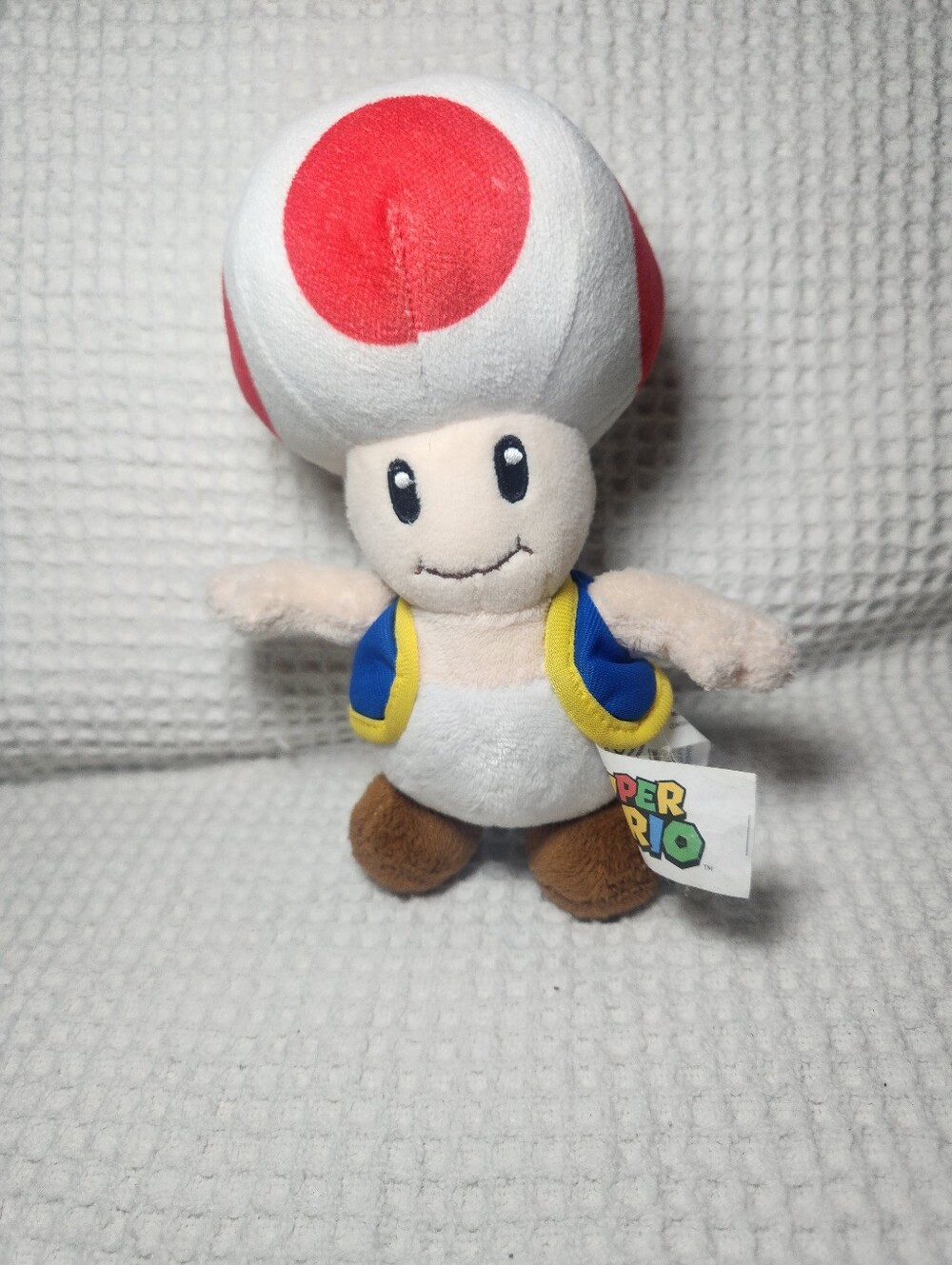 Nintendo Toad Plush - Red, White & Blue Vest